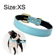 thumbnail image 2 of Collar básico clásico de cuero acolchado para mascotas, adecuado para perros de tamaño pequeño y mediano., 2 of 5