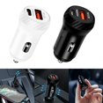 thumbnail image 2 of 38W Dual USB Type-C PD Car Mini Charger Fast Charge Adapter, 2 of 3