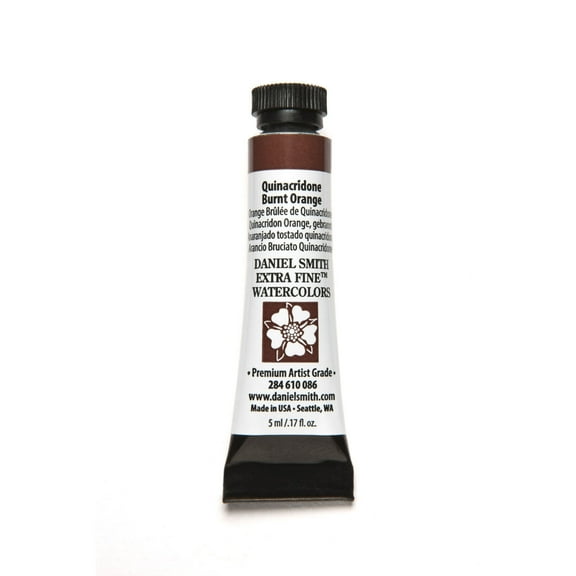 Daniel Smith Extra Fine Watercolor, 5 ml, Quinacridone Burnt Orange