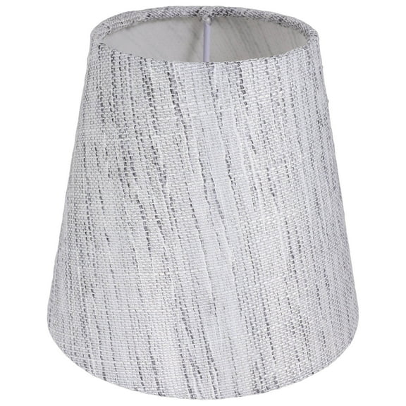 OFFIGAM Round Fabric Lamp Shade Grey, Bottom Opening, Compatible with Table and Floor Lamps, 1 Piece