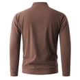 thumbnail image 4 of pstuiky camisetas de manga larga para hombre, Suéter de punto cálido de color sólido de moda informal para hombre, manga larga, top redondo tops de invierno para hombre l, 4 of 6