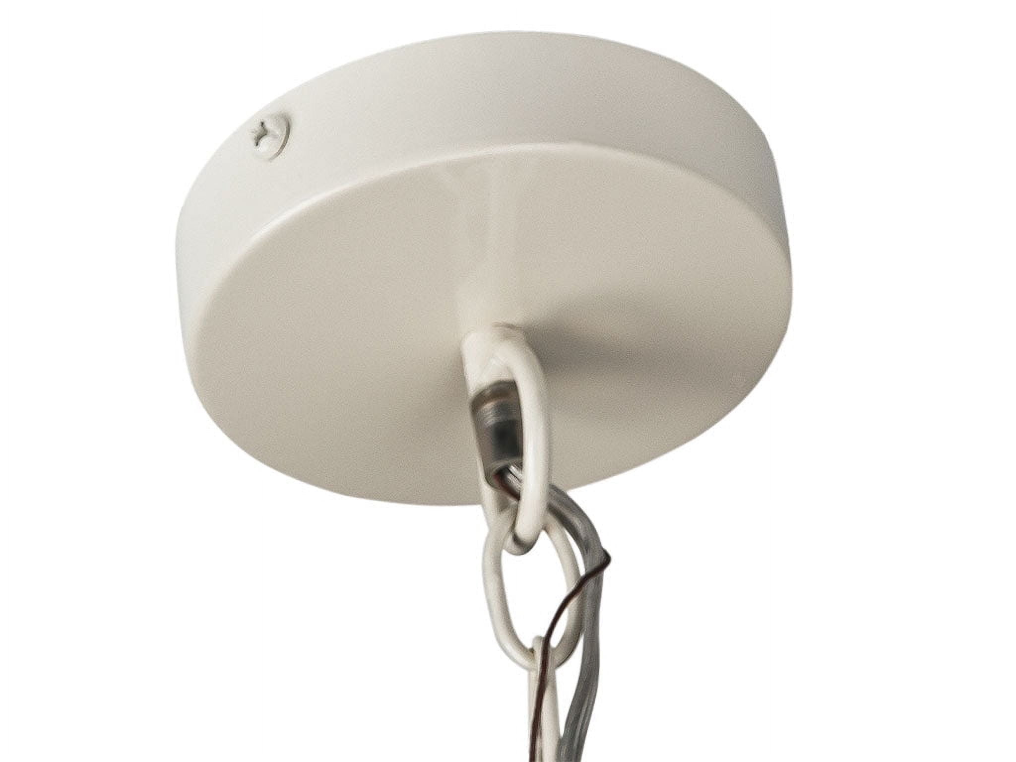 Kouboo Inverted Pendant Lamp in Bubble Seashell, Chandelier for Dining Room, Beach Seashell Light Fixture, Small, White