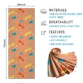 thumbnail image 2 of Colorful Dinosaurs Space Rockets Pattern Hot Yoga Mat Towel Non Slip for Hot Yoga - Quick-Drying Yoga Mat Cover with 4 Corner Pockets with Travel Bag - Hot Yoga Towel Non Slip 74"x26", 2 of 6