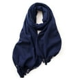thumbnail image 4 of Womens Scarf Fashion Accessories Women's Winter Solid Color Tassel Shawl Warm Scarf, 4 of 4