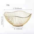 thumbnail image 1 of CHOK Metal Wire Fruit Basket  for Kitchen Counter  Countertop  Home Decor  Table Centerpiece Decorative  for Vegetables  Bread  Snacks, 1 of 3