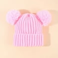 thumbnail image 2 of Mifelio Baby Hats Baby Winter Hat Toddler Infant with Double Knitted Winter Hats for Baby Girl Boy Beanie 636 Months Newborn Hats Pink, 2 of 5