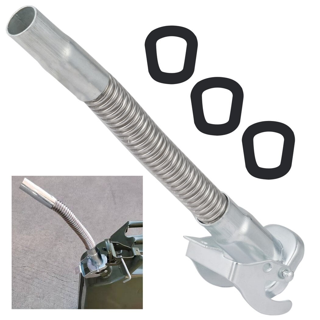 Sprout for Metal Petrol Canisters, Spillproof Fuel Canister Pourer
