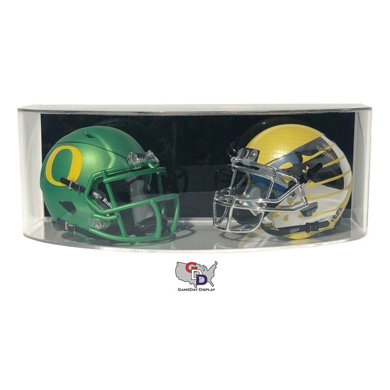 Gameday Display Curved Acrylic Wall Mount Football Display Case by