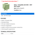 thumbnail image 2 of Relay - Compatible with 2002 - 2007 Mini Cooper 2003 2004 2005 2006, 2 of 2