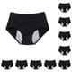 thumbnail image 2 of Guardurnaity Calzoncillos para mujer, ropa interior lavable de Color sólido para viajes de negocios, bragas Chinlon con cintura elástica, ropa Negro 2XL 10Conjunto, 2 of 6