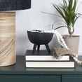 thumbnail image 4 of Creative Co-Op Boho Terracotta Footed Bowl, Matte Black, 4 of 8
