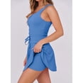 thumbnail image 3 of Vestido de tenis Caracilia para mujer, con pantalones cortos, talla L, color azul, 3 of 8
