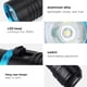 thumbnail image 2 of Linterna Portátil LED ANGGREK Antioxidante Recargable 850lm Color Negro, 2 of 7