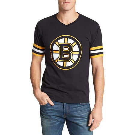 Boston Bruins - Logo Hat Trick Adult Jersey (Best Hockey Team Logos)
