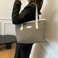 thumbnail image 5 of GASTROPOD Checkered Tote Bag for Women Large Plaid Top Handle Weekender Shopping Travel Handbags Shoulder Purse Large Tote Bags for Women, 5 of 7