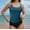 001Blue, variant on Generic Tankini Top for Women Tummy Control Swimwear Top Padded Double Straps Bathing Suit Top Beach Sports Bralette