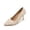 Beige, variant on Women's Lace Stiletto Pointed Toe Floral Wedding Dress Pumps Comfort High Heels