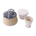 thumbnail image 2 of Almencla Bouilloire de Camping Pliable Théière Compacte pour Randonnée Voyage Kaki, 2 of 8