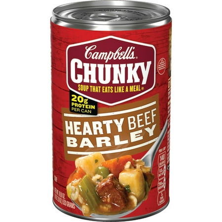Campbell's Chunky Hearty Beef Barley Soup, 18.8