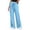 *Light Blue, variant on ClodeEU Womens Drawstring Stright Leg Sweatpants, Elastic Waist Workout Trousers With Pockets Blue,Womens Plus S