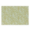 thumbnail image 1 of Victorian Cutting Board, Floral Ivy Swirls in Golden Yellow Shade Antique Motif Inspired Art Print, Decorative Tempered Glass Cutting and Serving Board, Small Size, Yellow and White, by Ambesonne, 1 of 1