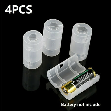 

4pcs AA to C Size Pop Battery Cover Converter Boxes Adaptor Adapter Case Shell