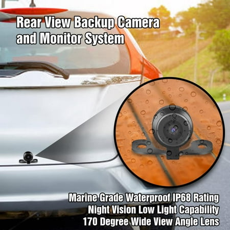 PYLE - PLCM7700 Backup Camera & Monitor System - Black