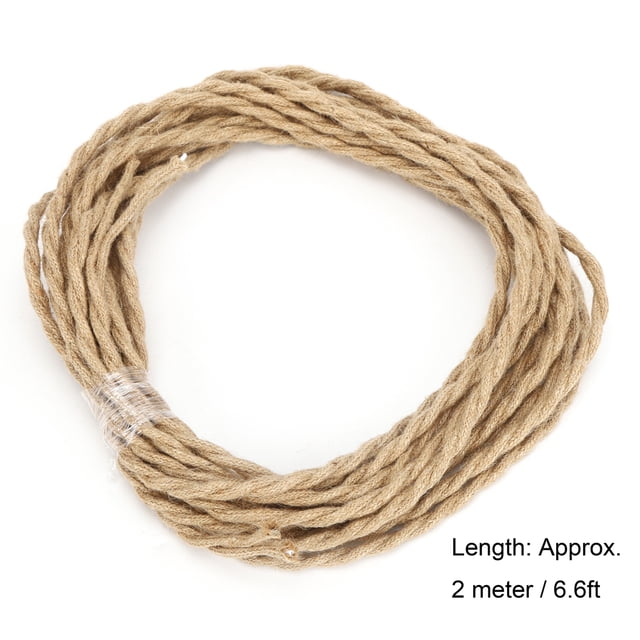 Cergrey Electrical Wire, Vintage Hemp Rope Electrical Cable, Living Rooms Study Rooms Hallways For Chandelier Light