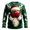 00-Green1303, variant on XIAOCHA Men's Crew Neck Sweatshirt Long Sleeve Santa Graphic Print Holiday Pullover Top, Light Green, Sizes S