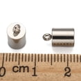 thumbnail image 3 of 200pc Tarnish Resistant 304 Stainless Steel Cord Ends End Caps Stainless Steel Color 10x6mm Hole: 2mm Inner Diameter: 5mm, 3 of 7