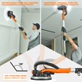 thumbnail image 2 of Electric Drywall Sander with Vacuum, 6-Speed, LED Light, &amp; 18pc Sanding Discs - Wall &amp; Ceiling Sanding Tool - USA, 2 of 9