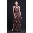 thumbnail image 2 of Bimba Floral Women Side Slits Long Casual Halter Maxi Dress Printed Party Wear-Small, 2 of 6