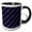 Black/White, variant on 3drose, Multicolor Dot Pattern Background - Colorful Abstract Vector Design, 11oz Two-tone Yellow Mug
