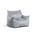 thumbnail image 2 of Big Joe Imperial Lounger Foam Filled Bean Bag Armchair with Removable Cover, Gray Plush, Soft Polyester, 4 feet Big, 2 of 9