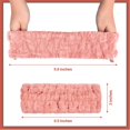 thumbnail image 2 of ZOUYUE 3 Pieces Spa Facial Headband for Makeup and Washing Face Terry Cloth Hairband Yoga Sports Shower Facial Elastic Head Band Wrap for Girls and Women (Pink, Gray, Dark Brown), 2 of 7