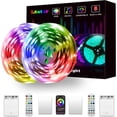 thumbnail image 1 of Tiras de luces LED L8star de 10 m RGB con batería, USB, control remoto y app, 1 of 7