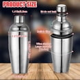 thumbnail image 2 of Cocktail Shaker Acero Inoxidable 550 ml con Colador Integrado Shaker Boston para Coctelería en Casa Bar o Fiesta, 2 of 7