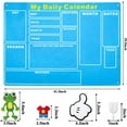 thumbnail image 2 of My First Daily Calendar Felt-Board for Kids 3.5Ft 70Pcs All About Today Funky Frog Weather Season Chart Days of The Week Circle Time Bulletin Board Preschool Early Learning Play Kit for Wall, 2 of 5