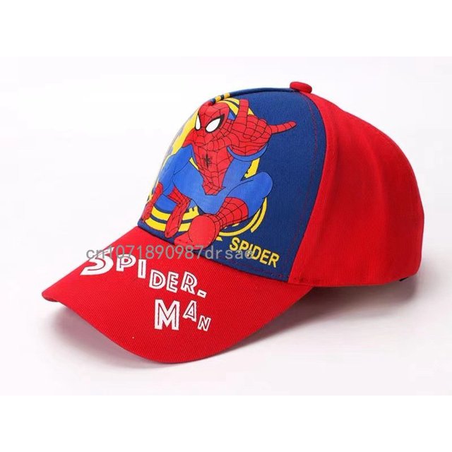 Gorra de béisbol de Spiderman de Disney para niños, sombrero de Cosplay de Spiderman, figuras de dibujos animados, deportes al aire libre informales, protector solar, Juguetes Fivean unisex
