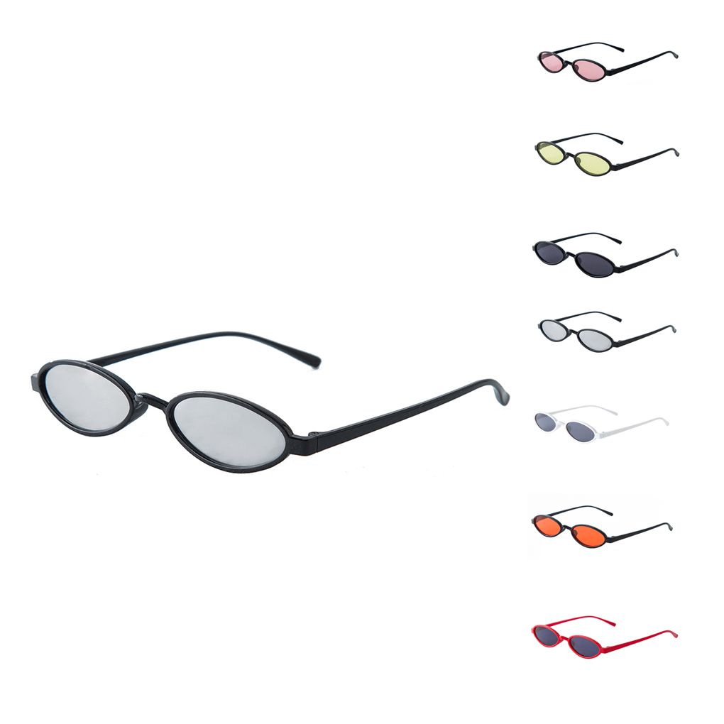Unisex Small Round Frame Sunglasses Resin Lens Women Men Sun Shades Eyewear Traveling Summer Sun Glasses - image 5 of 9