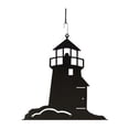 thumbnail image 1 of Village Wrought Iron HOS-10 Lighthouse Silhouette Decoration, 1 of 2