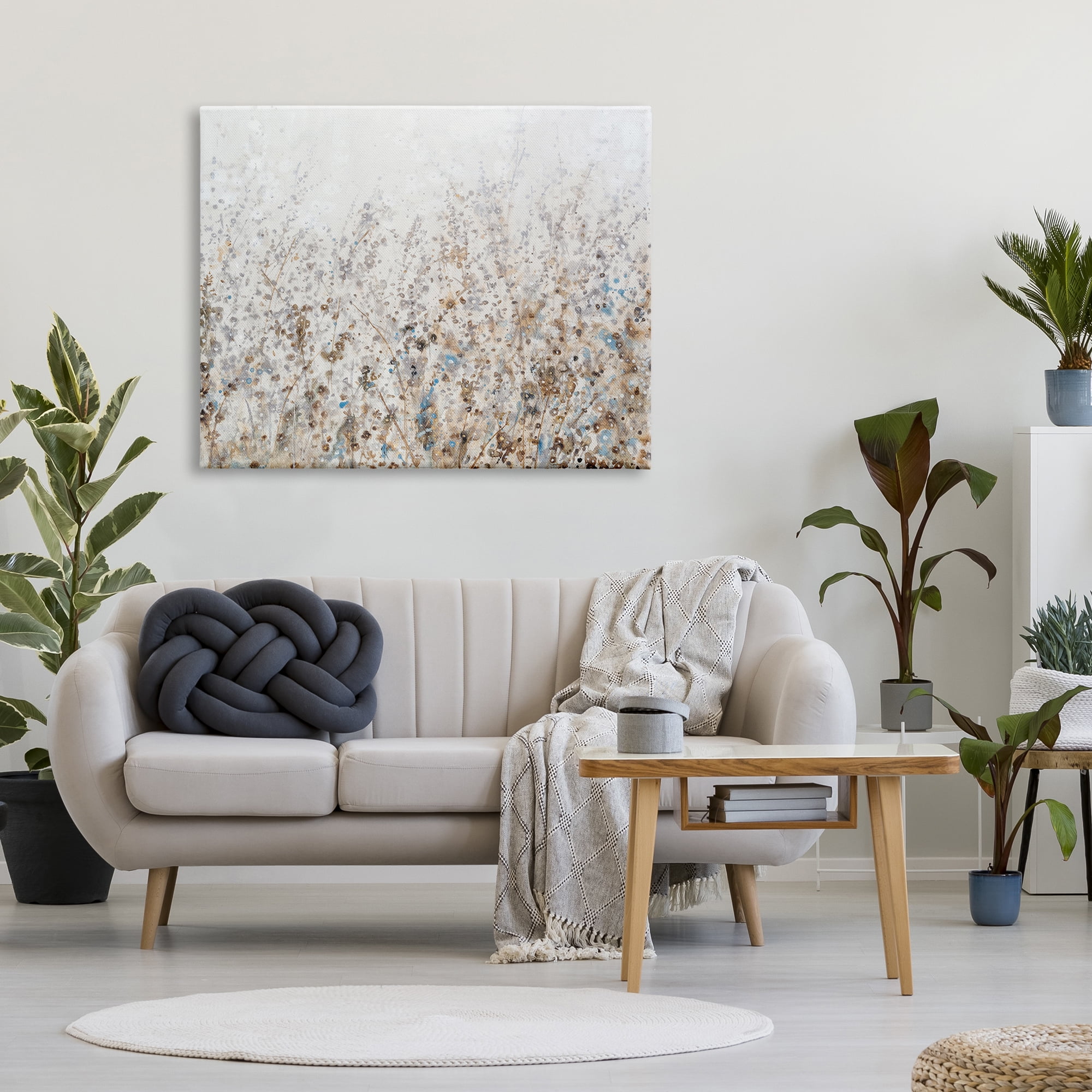 Stupell Industries Abstract Botanical Scenery Abstract Painting Gallery Wrapped Canvas Art Print Wall Art, 48 x 36
