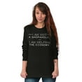 thumbnail image 4 of Not Shopaholic Helping Economy Shop Women's Long Sleeve T Shirt Brisco Brands S, 4 of 5