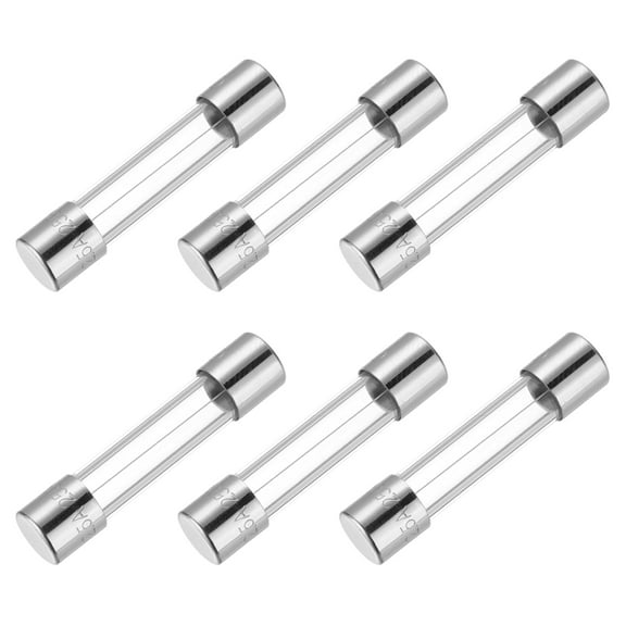 Uxcell 2.5A 250V Glass Fuse 5x20mm Time Delay Fuse UL Listed Slow Blow Fuse for Home Appliances(Pack of 6)