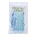 thumbnail image 2 of 1X2M Laser Rain Curtain Party Decoration Rain Curtain Light Blue,1Pc Rain Curtain,Foil Curtains Shimmer Curtain for Birthday Wedding Party Bright Rain Curtain Party Decoration Rain Curtain, 2 of 4