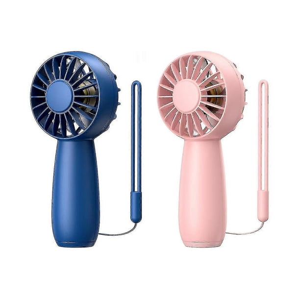 2-pack Handheld Fan Rechargeable Mini Fan, Portable Hand Fan Personal Fan With 3 Speeds Fan For Hom