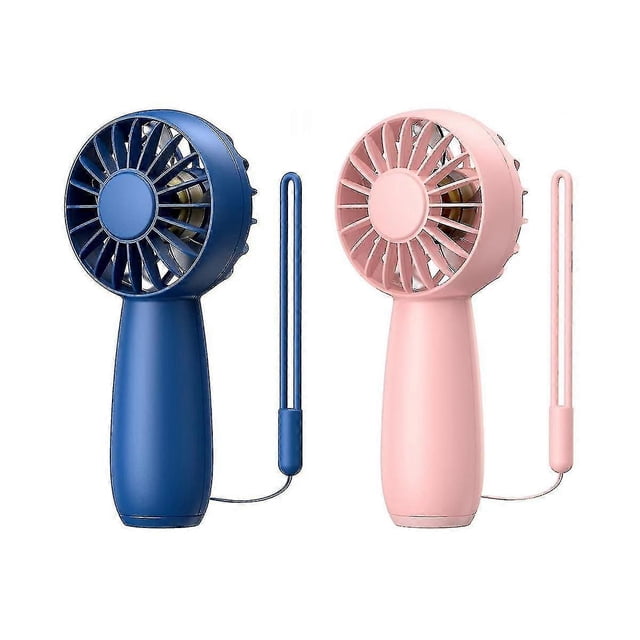 2-pack Handheld Fan Rechargeable Mini Fan, Portable Hand Fan Personal Fan With 3 Speeds Fan For Hom