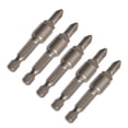 thumbnail image 6 of Pack Of 5 Magnetic Bits Tool Heavy Duty Steel Design Smooth Surfaces For Comfortable Grip Enhancing Torques Resistance, 6 of 10