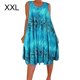 thumbnail image 1 of Vestido Estampado Chaleco Camiseta Vestido corto Sin mangas Mujer Ropa de verano, Azul claro, XXL Jumpingount AP002136-29, 1 of 5