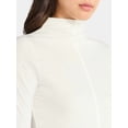 thumbnail image 4 of Time and Tru Women's Tissue Like Turtleneck Top, Sizes XS-XXXL, 4 of 5
